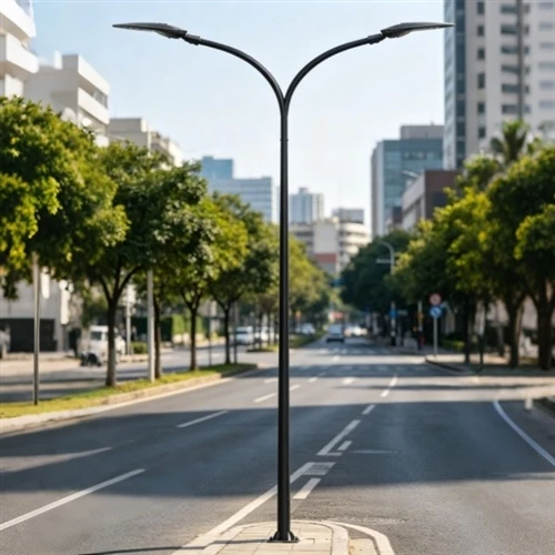 Funções dos braços da lâmpada, flanges e peças embutidas