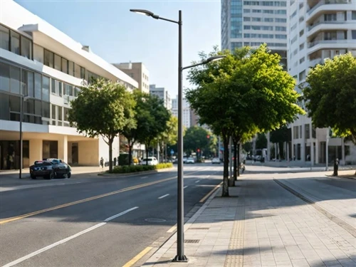 Controle de qualidade de postes de iluminação pública de alta-qualidade